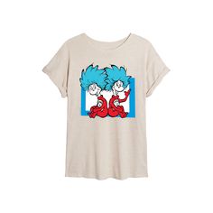 She will love showing off her style with this Juniors' Dr. Seuss Thing 1 & Thing 2 Oversized Tee.FEATURES Short sleeves ScoopneckFIT & SIZING Oversized FitFABRIC & CARE Machine wash Imported Size: Medium. Color: Beige. Gender: female. Age Group: kids. Pattern: Graphic. Material: Cotton. Playful Tops With Character Print In Relaxed Fit, Playful Relaxed Fit Tops With Character Print, Fun Relaxed Fit Tops With Character Print, High Neck Tank Top, Kids Pattern, High Neck Tank, Raglan Tee, Boyfriend Tee, How To Show Love