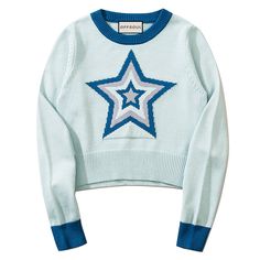 5ft 4''(166cm) tall, 95 lbs(43kg) weight and wearing a size S - Knitted- Star design- Round-neck- Crop top style- Slim fit Knitted Star, Crop Top Styles, Costume Bags, Round Neck Crop Top, Slim Sweater, Cropped Pullover, Pink M, Sweater Crop, Garment Labels