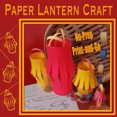 paper lanternen craft no - prep print - and - go