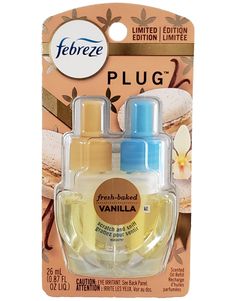 two bottles of fresh - baked vanilla and vanilla cologne