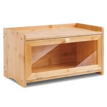 a wooden box with two open compartments