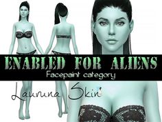 Sims 4 CC's - The Best: Lauruna Skin Enabled for Aliens by Ms Blue Jacket Around Waist, Alien Stuff, Blue Skin, Sims 4 Cc Skin, Sims Building