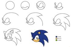 how to draw sonic the hedgehog from sonic the hedgehog step by step instructions