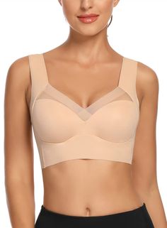 PRICES MAY VARY. ✨✦ Seamless Wirefree Comfortable Everyday Bras ✦ -- WOWENY Daily Basic Bras Made By Advanced Adhesion Tech For Seamless Effect, More Flat And Gentle To Sensitive Skin. No Wire Seamless Comfy Bra For Women, Thin Soft And Lightweight, Genuine Zero Feeling Bra, Just Like Wearing Nothing At All! High Elastic Wireless Comfort Bra Perfectly Fits Most Of Body Shapes And Provides Max Comfort And Freedom Of Movement ✨✦ Back Smoothing Comfy Cotton Sleep Bra Bralette ✦ -- Soft Seamless Sle Low Back Strapless Bra, Seamless Strapless Bra, Sleeping Bra, Fly Bra, Wireless Strapless Bra, Low Cut Bra, Clear Strap Bra, Tube Top Bra, Leisure Bra