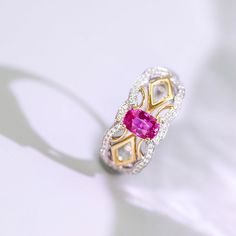 *Condition: Brand new *Center Stone: Natural purple pink spinel, cushion Cut, approx 1ct *Side Stones: Natural white diamond round-cut & Marquise-cut (VS1 clarity and F color) *Ring Weight: 4.48g (depend the ring size) *Metal Purity: Can be select Each piece is made-to-order with care and special attention to detail. all items are made with conflict-free diamonds and gems. Size: made to order The item will be gift wrapped and shipped. --------------------------------------------------------- Gold Ring Engagement, Handmade Gold Ring, Spinel Ring, Pink Spinel, Handmade Engagement Rings, Buying An Engagement Ring, White Diamond Ring, Solid Gold Rings, Pink Peach