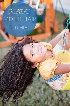 Mixed Hair Care: Tips for biracial hair care, hair washing, and a step-by-step guide to getting beautiful moisturized curls. Teach your daughters to love their natural hair. Natural hair care for kids. #naturalhairkids Dark Curly Hair, Hair Care Oil, Natural Hairstyles For Kids, Mixed Hair