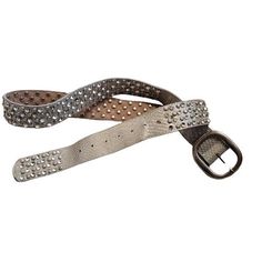 Vintage women's genuine leather belt in silver color with studs and small clear beads. The belt is marked in french - ''Croute de cuir''. Dimensions - 41''/104cm long 1.6''/4cm wide 31.8'' / 81cm long to the first hole 37'' / 95cm long to the last hole Very good condition, no rips, no stains, some of the beads are missing, not noticed Adjustable Silver Belt With Rhinestone Rivets, Silver Adjustable Belt With Rhinestone Rivets, Adjustable Silver Belt With Bling, Adjustable Silver Belts With Bling, Silver Belt With Rhinestone Rivets For Party, Silver Adjustable Belt With Rhinestones, Adjustable Silver Leather Belt, Adjustable Festival Belts With Rivets, Adjustable Silver Belt For Festival