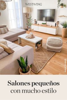 a living room filled with furniture and a flat screen tv on top of a wooden floor