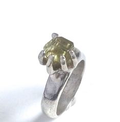 This anatomical hand shaped ring proudly displays a natural bright yellow tourmaline crystal. This ring is made of 925 sterling silver. Meticulous care has been put into the small details, like fingernails on the hands and tendons in the wrist, which means you'll have an un-paralleled work of art to show off to all of your friends. These pieces are the first in a series of anatomically correct wearable art, unique in the jewelry market.  All items are hand-carved in wax and cast using the lost w Wax Ring Carving, Lost Wax Casting Rings, Hand Shaped Ring, Wax Carved Ring, Wax Casting Jewelry, Lost Wax Casting Jewelry, Lost Wax Jewelry, Cast Rings, Jewelry Market