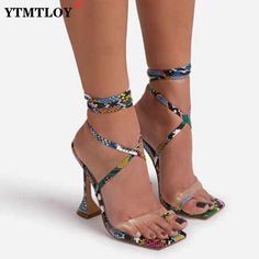 Shipping: Worldwide Express Shipping AvailableDelivery time: 7-15Days Fast ShippingReturns: Fast refund, 100% Money Back Guarantee.Brand Name: YTMTLOYHeel Height: Super High (8cm-up)With Platforms: NoSandal Type: GLADIATOROrigin: Mainland ChinaOccasion: CasualUpper Material: PUOutsole Material: RubberBack Counter Type: Ankle StrapPattern Type: Animal PrintsSide Vamp Type: OpenFit: Fits true to size, take your normal sizeStyle: sexyHeel Type: Kitten HeelLining Material: PUClosure Type: Buckle Str Summer Ankle Wrap Strap Heels, Trendy Adjustable Lace-up Sandals For Party, Summer Party Lace-up Ankle Wrap Sandals, Summer High Heel Lace-up Sandals With Strap, Adjustable Lace-up Sandals With Single Toe Strap For Party, Adjustable Summer Heels With Straps, Summer Party Lace-up Sandals With Strap, Adjustable Straps Heels For Summer, Adjustable Straps Summer Heels