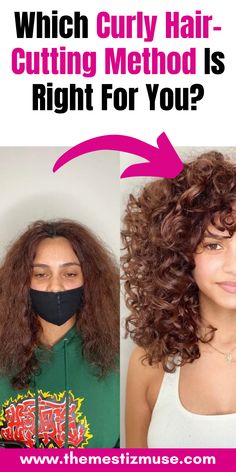 Image of before and after curly hair cut. Perfect Curly Hair, Deva Cut, Curly Cut, How To Cut Your Own Hair, Curly Haircuts, Hair Guide