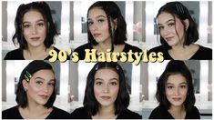 Hey guys! here is my take on some super cute and trendy 90's inspired aesthetic hairstyles for short hair! Enjoy LIKE + SUBSCRIBEHit that notification bell. ... Aesthetic Hairstyles For Short Hair, 90's Hairstyles, Hair Clips 90s, 90’s Hairstyles, Dunner Wordend Haar, Aesthetic Hairstyles, Inspired Aesthetic, Look Short