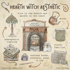 Hearth Witch Aesthetic, Witch Drawings, Witch Life, Hearth Witch, Types Of Witches, Witchy Wall Art, Whimsy Art