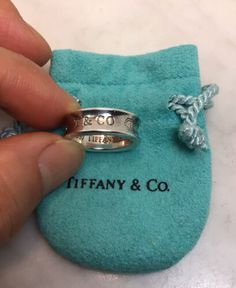 ad eBay - Find many great new & used options and get the best deals for Vintage TIFFANY & CO Sterling Silver 1837 Concave Band Ring Size 5.25 1997 at the best online prices at eBay! Free shipping for many products! Tiffany And Co Rings, Tiffany And Co Ring, Tiffany Ring, Tiffany Rings, Lace Ring, Vintage Tiffany, Tiffany Jewelry, Jewelry Accessories Ideas, Accessories Ideas