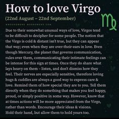 the zodiac sign for how to love virgo