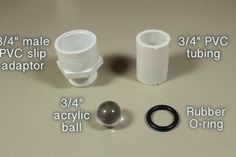 the parts needed to make a pipe fitting kit