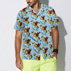 The best hawaiian shirts for men, hawaiian shirt for women and kids are available, designed just for you. Fabric: four-way stretch (95% polyester and 5% spandex) Regular fit Fabric Weight: 120 g/m². Care Instruction: Machine washes cold with similar colors, do not bleach, tumble dry low, do not iron, and do not dry clean. Reliable quality Refreshing and breathable, comfortable material, No DISCOLORATION after long washing. Hight Quality Fabric High quality fabric is soft and comfortable, and its Bigfoot Gifts, Rodeo Horses, Flamingo Shirt, Counter Culture, Summer Beach Dress, Hawaiian Shorts, Cool Hawaiian Shirts, Mens Hawaiian Shirts, Gifts For Brother