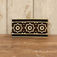 Traditional Indian Wooden Printing Block- Star Border Star Border, Overall Pattern, Wooden Printing Blocks, Printing Blocks, Mustard Oil, Indian Block Print, Border Designs, New Traditional, The Blocks