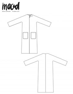 the sewing pattern for an unisex coat