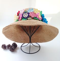 Summer Hat, Beach Hat, Woman Hat, Crochet Hat Pattern Tutorials - Etsy Handmade Yarn Crochet Hat For Beach Season, Crochet Sun Hat Cap For Vacation, Crochet Beach Sun Cap, Handmade Crochet Hat For Beach, Handmade Crochet Hat For Beach Season, Handmade Crochet Hat For Beach Season With Short Brim, Handmade Yarn Hats For Beach Season, Handmade Crochet Hat With Short Brim For Beach Season, Crochet Brimmed Hat For Beach Season