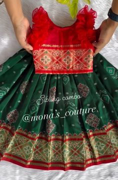 Long Dress Hands Models, Newborn Pattu Langa, Pattu Langa For Kids, Pattu Lehenga For Kids, Kids Tutu Dress, Pattu Langa