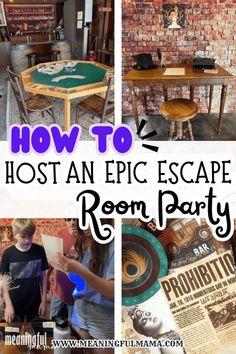 how to host an epic escape room party for kids and adults with free printables