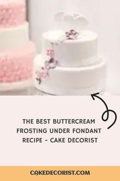 the best buttercream frosting under fondant recipe - cake decorating tips