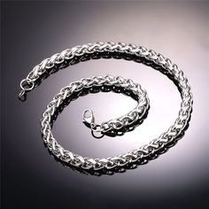 U7 has designed this high-quality Spiga wheat chain for men. Featuring an eye-catching pattern, this chain will add an effortless finish to your everyday ensemble. This twisted Singapore chain is made from best quality stainless steel and will add a little sparkle as it catches the light throughout the day.

Specifications
 Item Type: Necklaces
Fine or Fashion: Fashion
Chain Type: Twisted Singapore Chain
Brand Name: GeraldBlack
Necklace Type: Chains Necklaces
Shape\pattern: Round
Style: Trendy
M Twisted Chain, Chain For Men, Gold Chains For Men, Choker Style, Chains Necklaces, Mens Gold, Engagement Anniversary, Chains For Men, Shape Patterns