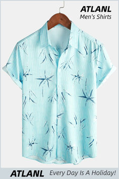 Perfect for daily wear and can be worn to work, on a date, to dinner parties, costume parties, themed parties, the beach, vacations, BBQs, music festivals (Coachella/EDC/Bonnaroo/ACL) and even Hip Hop events. Cool Buttons, Tropical Shirts, Blue Hawaiian, Dates, Boys Shirts, Beach Fun, Stripe Print, Mens Summer, Casual Button Down Shirts