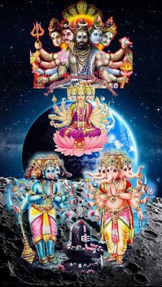 the three deities in hindu mythology