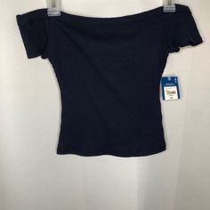 Brand New With Tags!! Arizona Jean Co Peacoat Navy Blue Off The Shoulder Crop Top Size Extra Small. I’ll Consider Offers You May Have! Leave Questions Or Comments:) Navy Short Sleeve Top For Spring, Blue Fitted Basic Tops, Fitted Blue Basic Tops, Trendy Navy Summer Tops, Navy Stretch Tops For Summer, Casual Navy Tops For Spring, Basic Blue Tops For Spring, Navy Stretch Trendy Top, Navy Stretch Cotton Tops