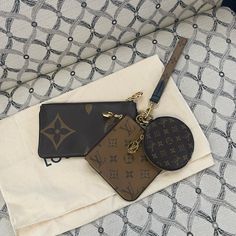 Louis Vuitton Trio Pouch, In Great Used Condition Some Wear On The Hardware, Dustbag Included Louis Vuitton Multi Pouchette Bag, Louis Vuitton Papillon Pouch, Bags Louis Vuitton, Louis Vuitton Bags, Brown Gold, Limited Time, Louis Vuitton Bag, Dust Bag, Bag Lady