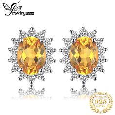 Princess Diana Natural Citrine Stud Earrings  Price: 19.00 & FREE Shipping  #dreamcatcherforsale  #nativeamericanmade#bohointeriors  #gypsylifestyle  #spiritweek  #meditationinspiration Yellow Gems, Silver Certificate, Halo Earrings, William Kate, Princesa Diana, Tiny Stud Earrings, Small Earrings Studs