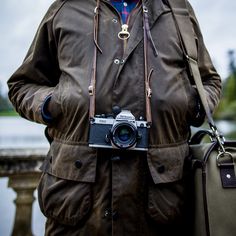 Belstaff Style, Barbour Beaufort, Nikon Fm2, Barbour Bedale, Stylish Camera Bags, Camera Neck Strap, Harris Tweed Jacket, Leather Camera Strap