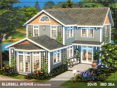 this is an artist's rendering of a bluebell avenue home