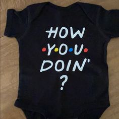 Brand New Baby Onesie. 6months Comes From A Pet Free, Smoke Free Home Funny Fitted Black Onesie, Playful Black Short Sleeve Onesie, Black Casual Onesie With Graphic Print, Black Cotton Onesie For First Birthday, Family Matching Black Short Sleeve Onesie, Black Short Sleeve Onesie For Family Matching, Black Letter Print Onesie For Playtime, Fun Black Cotton Onesie, Cute Black Onesie With Letter Print