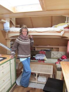 Teardrop Trailer Interior, Camp Trailer, Mini Loft, Tiny Trailers, Tiny Camper, Trailer Interior, Insulated Panels, Diy Rv, Living On The Road