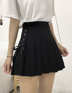 Cute A line side bow pleated skirtColor: white, pink, blackSize(cm): S, M, LS length 39 waist 64M length 40 waist 68L length 41 waist 72 Preppy Mode, Rok Mini, Womens Pleated Skirt, Team Management, Chic Skirts, White Mini Skirt, Estilo Preppy, Dance Skirt, Skirt Skirt