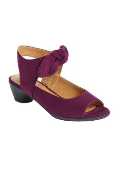 Meet your new everyday shoe! This timeless silhouette is elevated in suede and finished with a knotted detail at the ankle. Suede-like upperFull inside zipper2" heel Padded insoleFlexible, skid-resistant outsole Full and half sizes 7-11, 12 M, W, WW | Extra Wide Width Women's The Darby Shootie by Comfortview in Eggplant (Size 10 1/2 WW) Western Dress With Boots, Everyday Shoe, Short Ankle Boots, Target Clothes, Winter Shoes For Women, Closed Toe Shoes, Everyday Shoes, Winter Boots Women, Winter Shoes