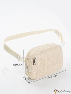 BirdinBag - Chic Straw Tote: Minimalist Style Beige Bag, Polyvinyl Chloride, Straw Tote, Minimalist Style, Minimalist Fashion, Straw, Composition, Color