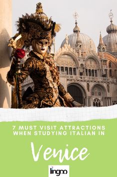 venice italy with the text 7 must visit attractions when studying italian in venice