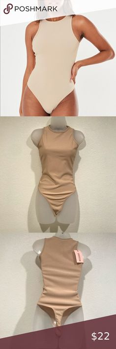 NWT missguided beige racerback bodysuit size xs/ size 2 never worn, new with tags  ** top rated seller  ** same day shipping or next day  ** all reasonable offers welcomed ** 10% discounts bundles ** new listings daily! Missguided Tops Tank Tops Sleeveless Beige Bodysuit For Summer, Beige Sleeveless Bodysuit For Party, Sleeveless Beige Bodysuit For The Beach, Beige Sleeveless Bodysuit For The Beach, Stretch Racerback Jumpsuits And Rompers, Sleeveless Leotard For Night Out, Summer Stretch Racerback Bodysuit, Casual Backless Bodysuit With Lined Body, Fitted Racerback Bodysuit For Summer