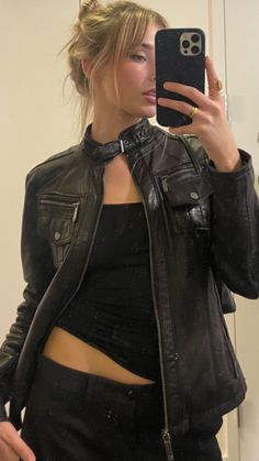 Visual Gallery, I'm With The Band, Lana Del Ray, Winter Fits, Black Leather Jacket, Look Cool