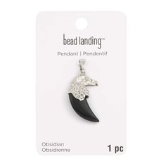 Find Rhodium & Obsidian Eagle Pendant by Bead Landing™ at Michaels. This obsidian eagle pendant is perfect for lending your DIY accessory a unique touch. This obsidian eagle pendant is perfect for lending your DIY accessory a unique touch. Show off the finished project with a stylish outfit to complete your ensemble. Details: Black and antique rhodium 34mm x19mm Nickel Free Zinc Alloy, brass | Rhodium & Obsidian Eagle Pendant by Bead Landing™ | 34mm x19mm | Michaels® Silver Obsidian Jewelry With Gemstone Beads, Eagle Pendant, Bead Landing, Michael Art, Diy Accessory, Stylish Outfit, Jewelry Making Charms, Bead Crafts, Charm Jewelry