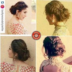 Bun Hairstyles On Lehenga, Long Hair Bridal Styles, Long Hair Bridal, Reception Hairstyles, Brides Made, Long Bridal Hair, Hairstyles Design