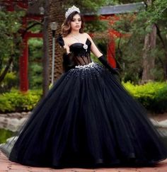 Black Sweetheart Tulle Quinceanera Dresses Sparkly Crystals Birthday Party Gowns Quinceanera Dresses Sparkly, Crystal Silhouette, Tulle Quinceanera Dresses, Ball Gown Quinceanera Dresses, Classic Decoration, Quilted Dress, Black Quinceanera Dresses, Quinceñera Dresses, 15 Dresses Quinceanera