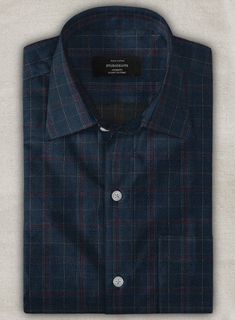 Make mornings a little easier with our Plaid Corduroy Shirt. 
 
 Leaning towards casual but capable of taking on a more laid-back day at the office, the shirt is crafted in cotton, giving a textured character to the navy check. Relaxed custom fit with good room for movement creating a comfortable and relaxed silhouette. 
 Made according to your measurements for the special you. 
 
 Pamper yourself, get this shirt made exclusively for you now! Grey Tweed Suit, Herringbone Tweed Jacket, White Linen Suit, Green Velvet Jacket, Peaky Blinders Suit, Tweed Overcoat, Royal Blue Suit, Modern Suits, Suit Ideas