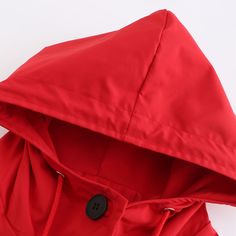 Red Weatherproof Hooded Outdoor Rainproof Coat Red Winter Windbreaker With Detachable Hood, Red Windproof Outerwear For Outdoor Activities, Red Functional Windbreaker For Winter, Red Hooded Outerwear For Outdoor, Functional Red Outerwear With Drawstring Hood, Red Functional Outerwear With Drawstring Hood, Red Windproof Outerwear For Fall, Fall Windproof Red Outerwear, Red Hooded Windproof Outerwear