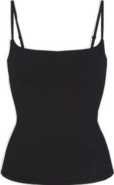 Solid Tops With Built-in Bra For Daywear, Casual Camisole With Built-in Bra And Wide Straps, Elastane Tank Top With Built-in Bra For Night Out, Camisole With Built-in Bra And Minimal Stretch, Everyday Fitted Seamless Tank Top, Casual Modal Tank Top With Built-in Bra, Fitted Camisole With Built-in Bra For Summer, Elastane Camisole With Built-in Bra, Chic Fitted Tank Top With Wide Straps