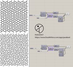 the diagram shows how to make an intricate pattern with different shapes and sizes, as well as